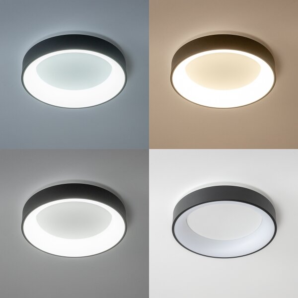 Brilagi - Plafoniera LED dimmerabile LED/40W/230V 3000-6500K nera + telecomando