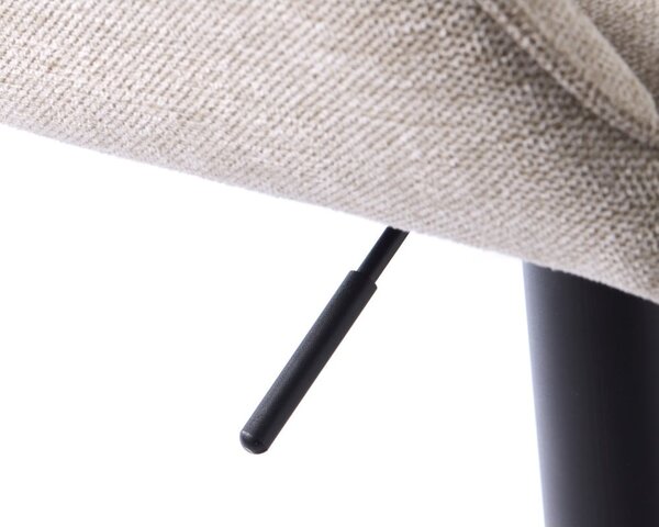 Sgabello da bar beige con altezza regolabile Nolan - Unique Furniture