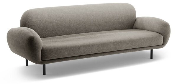 Divano grigio con rivestimento in bouclé 208 cm Poppy – Micadoni