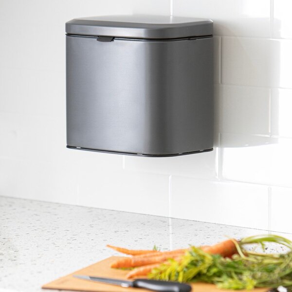 Bidone per l'umido grigio scuro 4 l Essentials – Ladelle