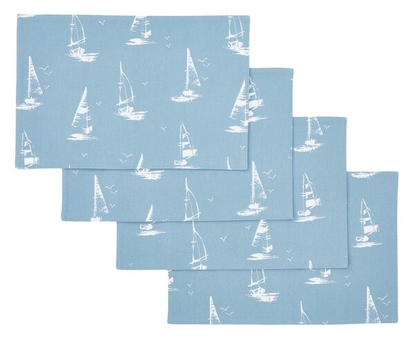 Tovagliette in set in cotone 4 pz 30x46 cm Salcombe Boats – Catherine Lansfield