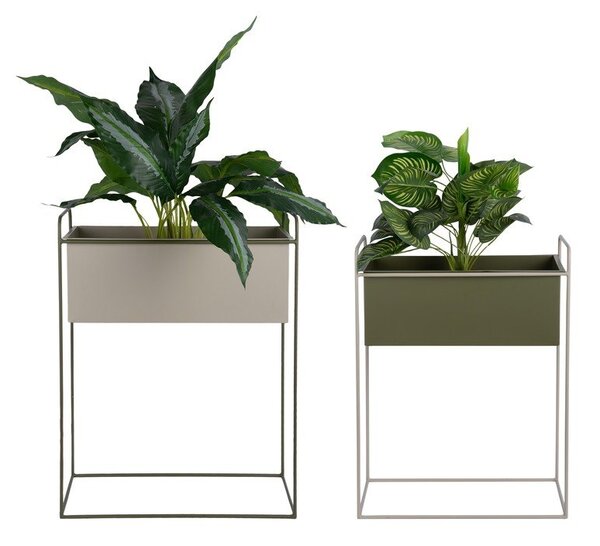 Set di supporti per fiori in metallo 2 pz (altezza totale 65 cm) Reina – PT LIVING