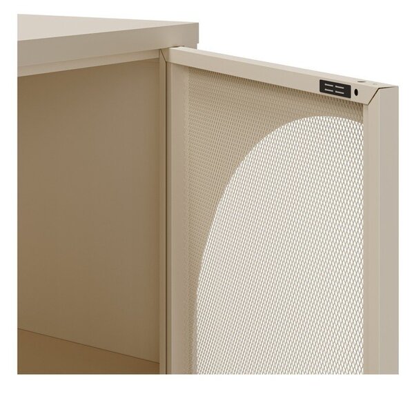 Cassettiera color crema 160x90 cm Tayra - Marckeric
