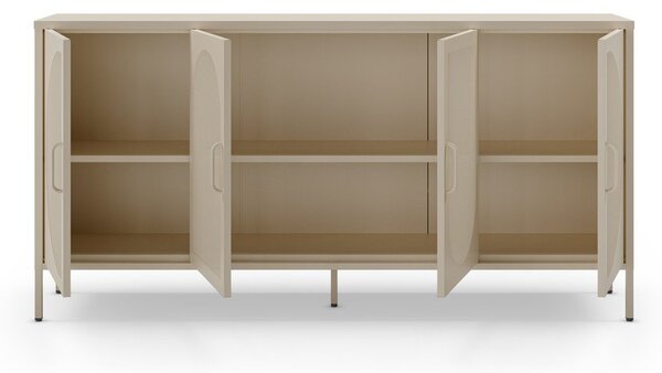Cassettiera color crema 160x90 cm Tayra - Marckeric