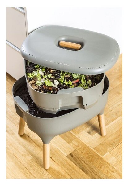 Compostiera beige Urbalive – Plastia