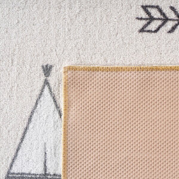 Tappeto per bambini color crema lavabile 140x200 cm Coco 1134 – Ayyildiz Carpets