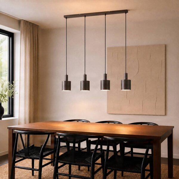 Lampada a sospensione Ovelia Lindby, dimmerabile, Marrone / Ruggine, Soggiorno / Sala da pranzo, Metallo, Moderno, Lampada a sospensione