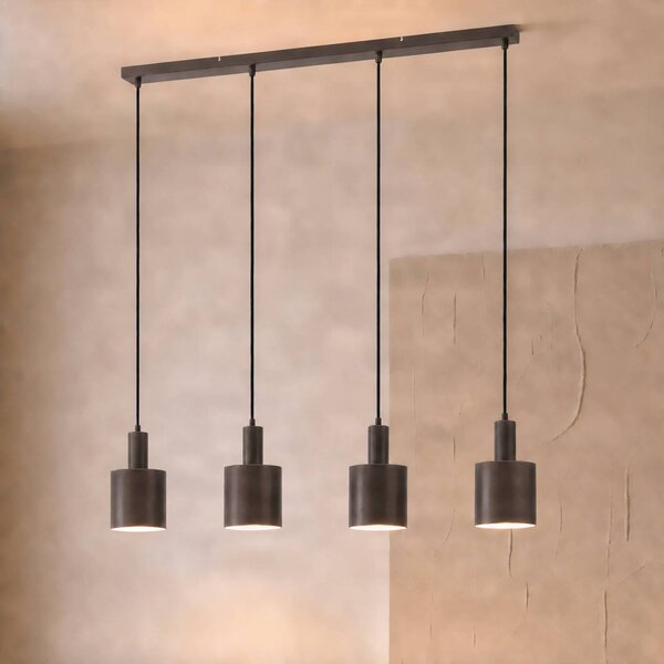 Lampada a sospensione Ovelia Lindby, dimmerabile, Marrone / Ruggine, Soggiorno / Sala da pranzo, Metallo, Moderno, Lampada a sospensione