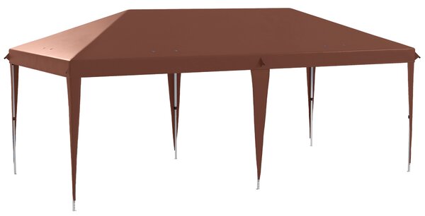 Outsunny Gazebo Pieghevole 6x3 Pop Up con Altezza Regolabile in 3 Livelli e Borsa da Trasporto, Gazebo da Esterno Resistente in Acciaio e Tessuto Oxford, per Giardino, Feste, Campeggio, Caffè | Aosom Italy