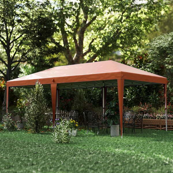 Outsunny Gazebo Pieghevole 6x3 Pop Up con Altezza Regolabile in 3 Livelli e Borsa da Trasporto, Gazebo da Esterno Resistente in Acciaio e Tessuto Oxford, per Giardino, Feste, Campeggio, Caffè | Aosom Italy
