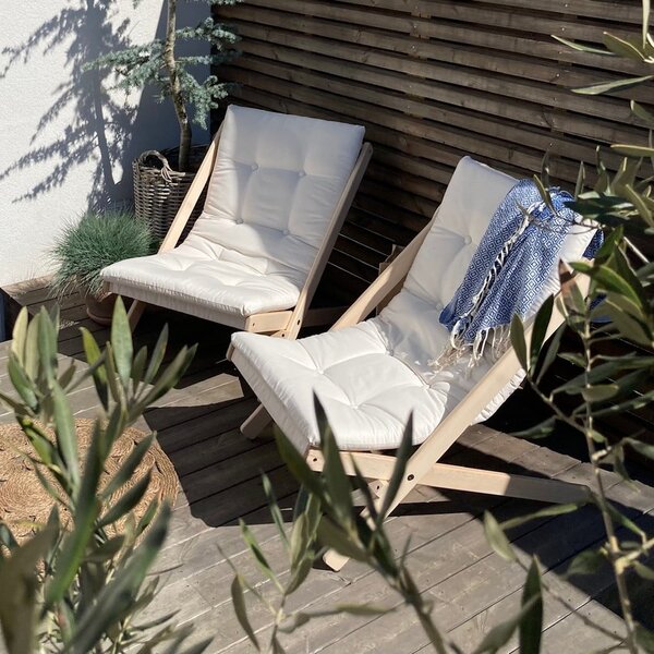 Sedia pieghevole Raw/Beige Boogie - Karup Design