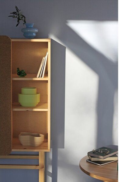Libreria in legno di pino 70x142 cm Slide - Karup Design