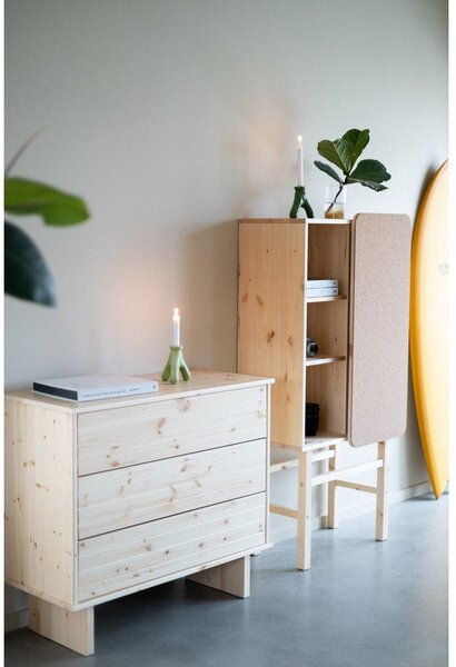 Libreria in legno di pino 70x142 cm Slide - Karup Design