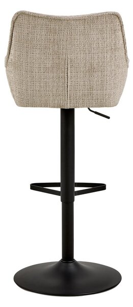 Sgabello da bar beige con altezza regolabile/con braccioli (altezza della seduta 85 cm) Eddie – Actona