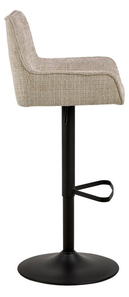 Sgabello da bar beige con altezza regolabile/con braccioli (altezza della seduta 85 cm) Eddie – Actona