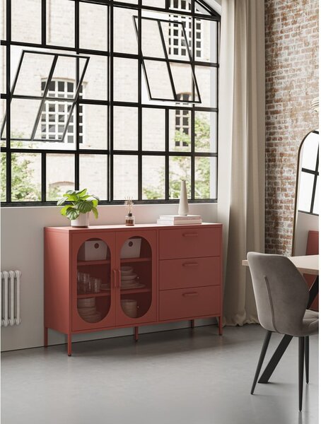 Cassettiera color mattone 140x90 cm Diora - Marckeric