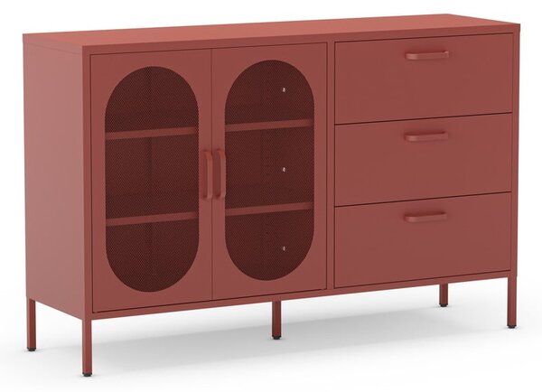 Cassettiera color mattone 140x90 cm Diora - Marckeric