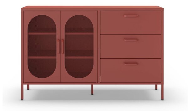 Cassettiera color mattone 140x90 cm Diora - Marckeric