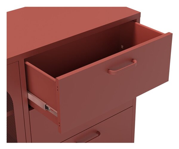 Cassettiera color mattone 140x90 cm Diora - Marckeric