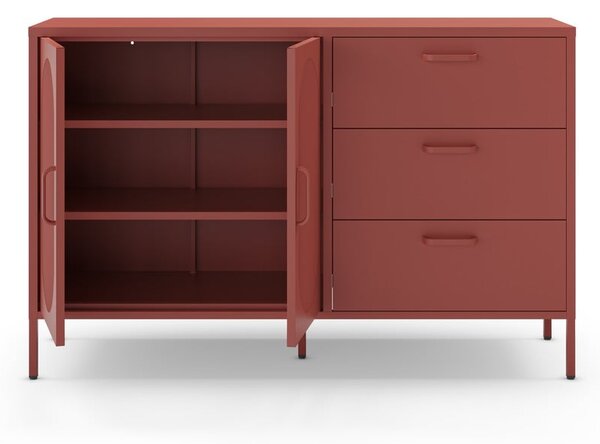 Cassettiera color mattone 140x90 cm Diora - Marckeric