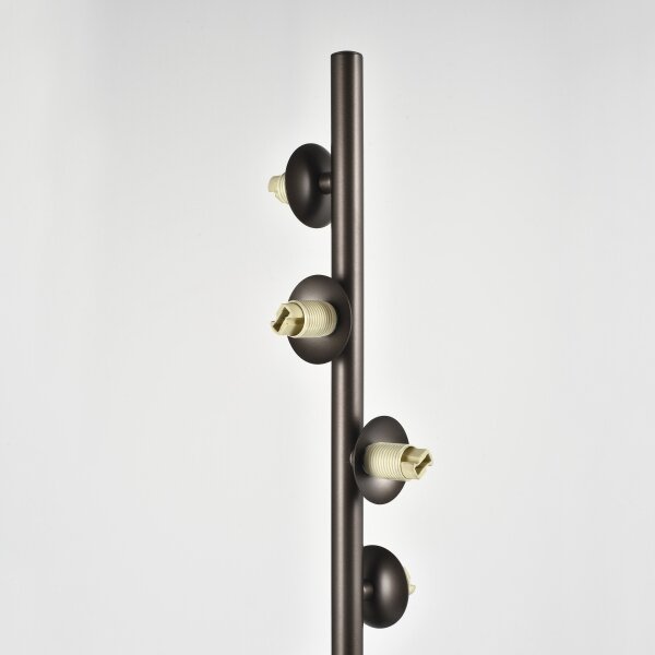 Brilagi - Lampada da terra a LED MILLA 7xG9/3W/230V marrone/marrone fumé