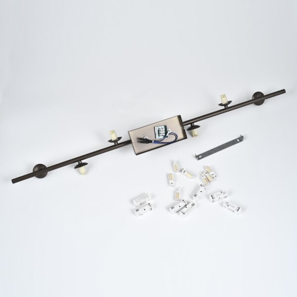 Brilagi - Plafoniera LED MILLA 7xG9/3W/230V marrone/marrone fumé