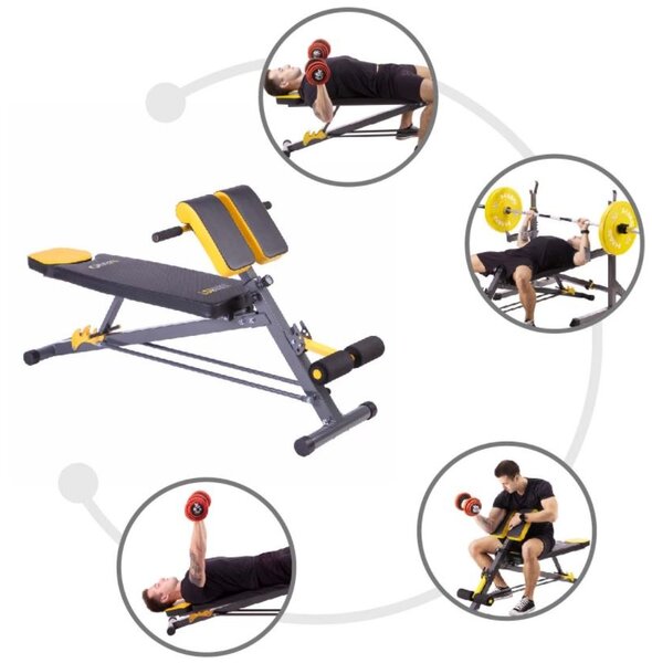 Panca da sollevamento pesi 3 in 1 HMS Premium