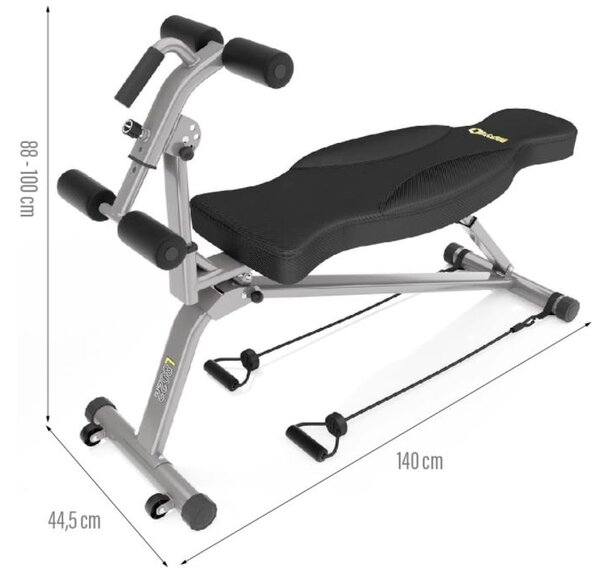 Panca multiuso per pesi con elastici Hms