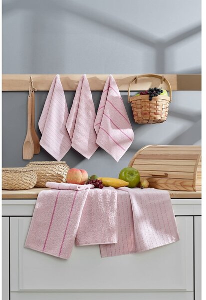 Set di strofinacci in cotone 6 pz 30x50 cm Sofya – Foutastic