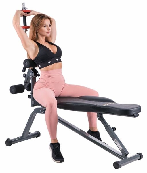Panca multiuso per pesi con elastici Hms