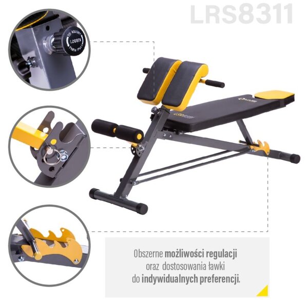 Panca da sollevamento pesi 3 in 1 HMS Premium