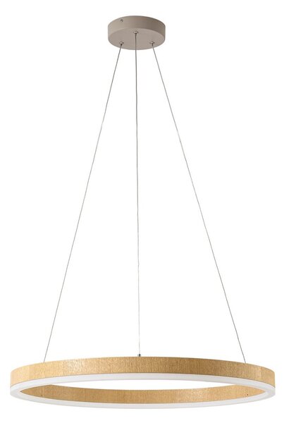 Lampada a sospensione Lucande, Thelma, dimmerabile, Legno, Sala da pranzo, Plastica, Moderno