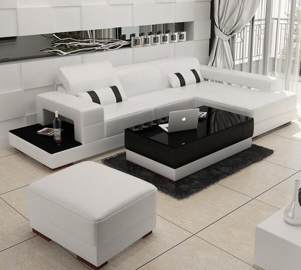 Divano in pelle divano a L zona giorno divano angolare divano angolare design divano moderno