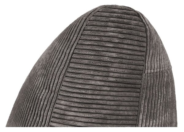 Puof a sacco nero con rivestimento in velluto a coste Seat Lounge – SLOWDOWN