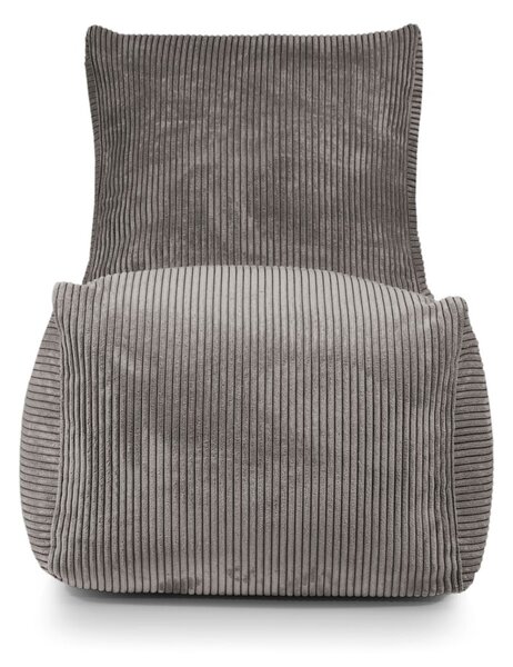 Puof a sacco nero con rivestimento in velluto a coste Seat Lounge – SLOWDOWN