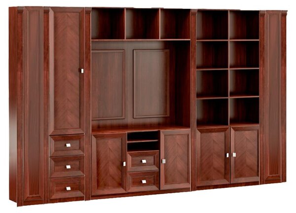 Armadio da ufficio in stile marrone in legno massiccio armadi angolari di design mobili in legno