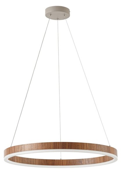 Lampada a sospensione Lucande, Thelma, dimmerabile, Legno, Sala da pranzo, Plastica, Moderno
