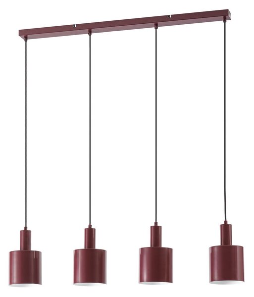 Lampada a sospensione Lindby, Ovelia, dimmerabile, Rosso, Cucina, Metallo, Moderno