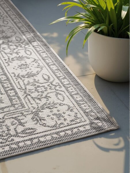 Tappeto da interno/esterno grigio/avorio 160x230 cm Duet Kona – NORTHRUGS