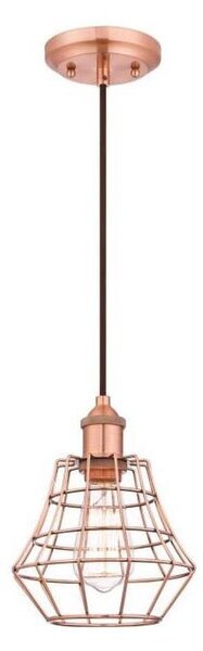 Westinghouse 6105240 - Lampadario a sospensione con cavo NATHAN 1xE27/60W/230V rame