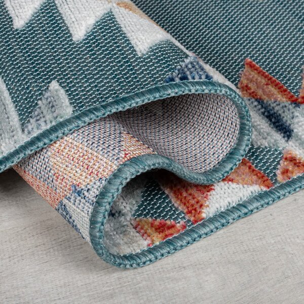 Passatoia blu per esterni 80x230 cm Avery Blue - Flair Rugs