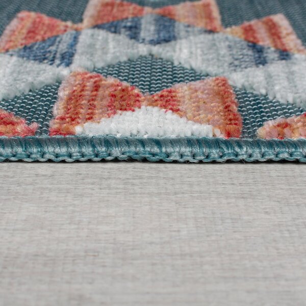 Passatoia blu per esterni 80x230 cm Avery Blue - Flair Rugs