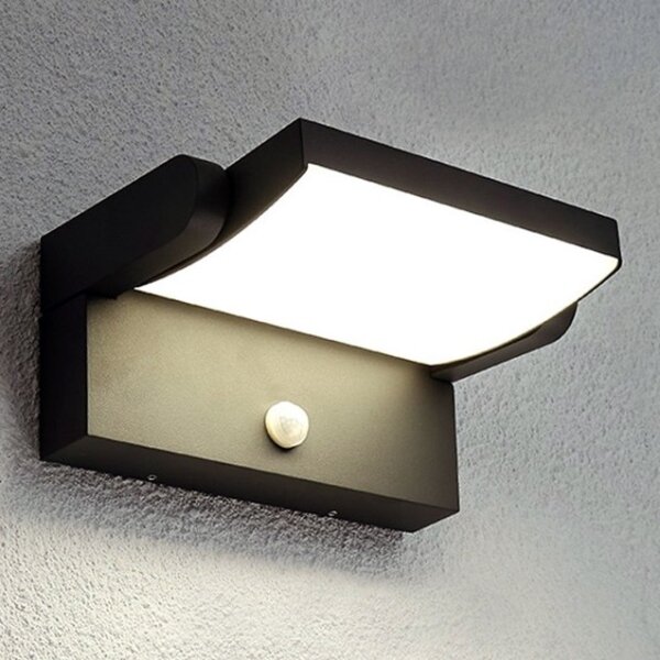 Brilagi - Applique LED da esterno ANKLE LED/12W/230V IP65 nera