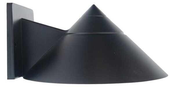 Brilagi - Braccio da parete per esterni HARBOR CONE 1xE27/40W/230V 20 cm IP33 nero