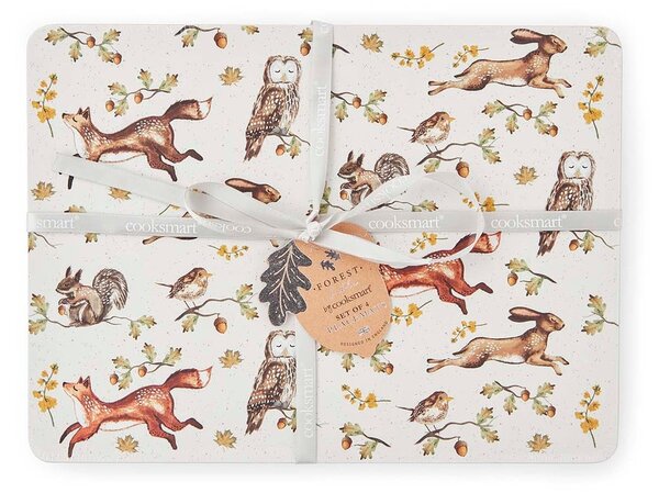Tovagliette in set in sughero 4 pz 21x29 cm Forest Fable – Cooksmart ®