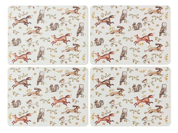 Tovagliette in set in sughero 4 pz 21x29 cm Forest Fable – Cooksmart ®