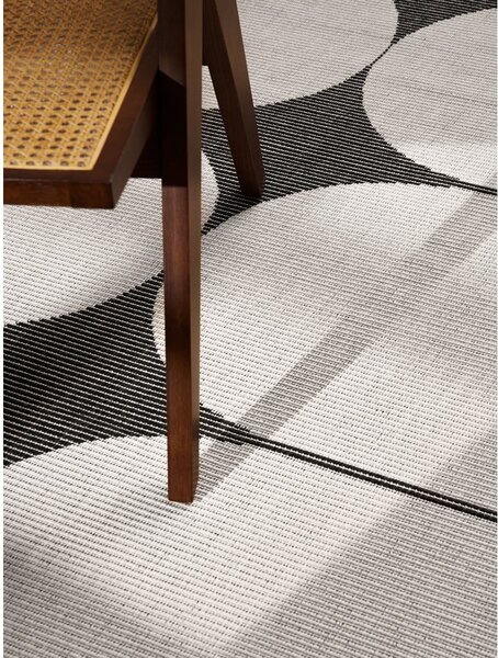 Tappeto da interno/esterno bianco e nero 160x230 cm Duet Bowen – NORTHRUGS