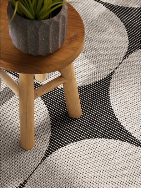 Tappeto da interno/esterno bianco e nero 160x230 cm Duet Bowen – NORTHRUGS