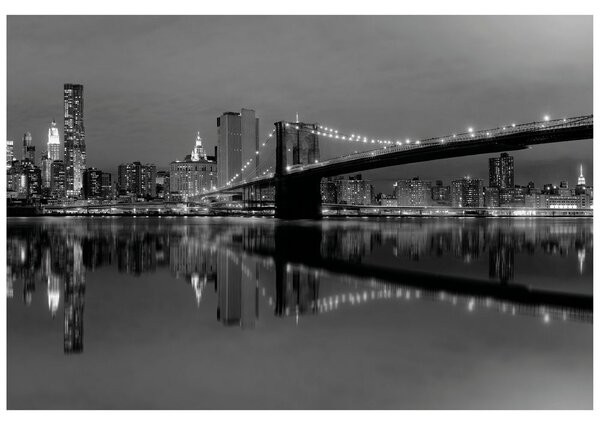 Carta da parati – Ponte in bianco e nero a Manhattan