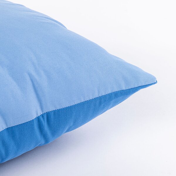 Cuscino Arredo CM. 48X48 Modern Double BLU Microfibra Caleffi